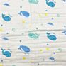 C'dear Printed Muslin Wraps 120*110Cm Infant2/4/6 Layers Gauze Muslin Swaddle Blanket Muslin Cloth for Baby //