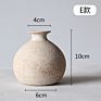 Ceramic Retro Handmade Stoneware Floral Home Decoration Handicraft Ornaments Flower Vase