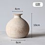 Ceramic Retro Handmade Stoneware Floral Home Decoration Handicraft Ornaments Flower Vase