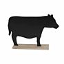 Cheaply Wooden Chalkboard Farmhouse Animal Cock Pig Cattle Shape Standing with Base