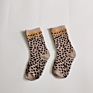 Children Socks Infant Solid Color Relent Floor Non-Slip Socks Kids Stocking Leopard Print Baby Socks