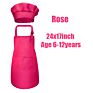 Children's Aprons Cooking Baking Chef Kids Kitchen Apron Chef Hat Set
