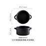 Chinese Creative Ceramic Straight Soup Pot Simple Household Soup Pot Kitchen Hotel Tableware Decoration Set