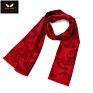 Chinese Red Scarf Cheapest Embroidery Free Sample Company Logo Neck Scarf Men