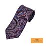 Classic Silk Jacquard Men Paisley Floral Liner Shape Handsome Looking Tuxedo Tie Necktie for Wedding Party