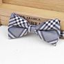 Classical Men's Bow Tie Plaid Striped Flexible Bowtie Smooth Necktie Soft Matte Butterfly Decorative Pattern Color Ties