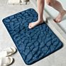 Cobblestone Carpet 3D Door Floor Mat Bath Mats Bathroom Absorbent Anti-Slip Mat