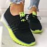Colorblock Breathable Knitting Women's Tennis Shoes Lace up Woven Air Cushion Sneakers Sports Running Shoes