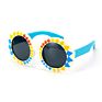 Colorful Retro Cartoon Silicone round Kids Polarized Sunglasses with Strip