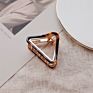 Colorful Women Hair Clips Accessory Matte Triangle Luxury Middle Golden Metal Hair Claw Clips