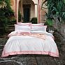 Cotton Satin Hotel Four-Piece Suit Hotel Linen Hotel Bedding White Bed Linen and Duvet Cover Customization