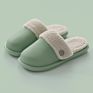 Couple Warm Cotton Slippers Household Waterproof Non-Slip Removable Slippers