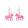 Creative Cartoon Cute Animal Zodiac Acrylic Pony Earrings Jewelry, Acrylic Horse Drop Earrings Girls Ear Hook Pendant Charm Diy