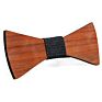 Creative Wooden Neckie Bow Tie for Men Handmade Customized Solid Wedding Wood Bowties Crafts Gifts