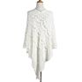 Crocheted Hollowed Out Cape Oversized Sweater Female Knitwear Clothing Irregular Poncho Women Capes