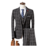 Customized Men's Suit Business Dress Youth Business Wear Men's Suit Wedding Dress Stripe Suit