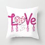 Customized Printed Throw Pillow Case Cushion Cover Collections with Valentine Love Designs