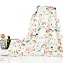 Customized Printing 70% Bamboo 30% Cotton Muslin Baby Swaddle Blanket Newborn Baby Muslin Swaddle