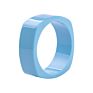 Customized Transparent Candy Colour Geometrical Square Shape Thick Cuff Resin Bangle