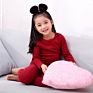 Customs Girls Pjs Cotton Plain Personalised Kids Pyjamas 100% Cotton Pajamas Sleepwear Cotton Kids