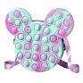 Cute Mini Simple Push Bubble Handbags Adjustable Squeeze Sensory Shoulder Bag Cartoon Silicone Fidget Messenger Bags