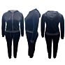 Cute plus Size Women Clothing Long Sleeve Velvet Hoodie Jogger Two Piece Shirt and Pants Set Outfits Fall 5Xl 2 Pc Blazer Sets