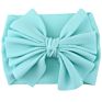 Cute Silk Solid Headband Bow Tie Baby Nylon Headband Hair Accessories Headwrap for Babies