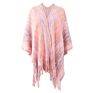 D12226 Style Loose Casual Stripe Print Tassels Cardigan Ladies Sweater Tops Knitted Jacket