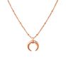 Dainty 18K Gold Plated Moon Jewelry Stainless Steel Crescent Moon Necklace for Women