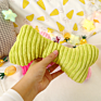 Design Customizable Logo Bite Resistant Chew Squeaky Plush Dog Bone Toy