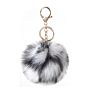 Design Rainbow Colorful 8Cm Hair Ball Pompons Keychain Key Chain Bag Pendant Car Jewelry Decoration