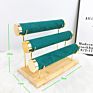 Design Style, Watch, Bracelet, Jewelry Display Stand with Metal Super-Moving Velvet Wood Jewelry Disply 30 Pcs