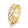 Design Women Wedding Engagement Flower Shaped Rings with Diamonds