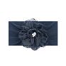 Designer Soft Wide Nylon Lace Flower Hair Band Knot Elastic Headband for Baby Girl