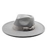 Designer Wide Brim Wool Fedora Hat Women Felt Vintage Style with Bow Red Hat