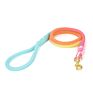 Dog Leash Gradient Color Hand-Dyed Woven Cotton Rope Dog Leash