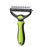 Double Sided Pet Knot Comb Metal Rake Dematting Comb for Cats and Dogs