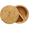 Eco-Friendly Kitchen Products Bamboo Wood Triple Salt Spices Storage Container Box with Magnetic Swivel Lids