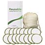 Eco-Friendly Non-Toxic Reusable Organic Bamboo Cotton Charcoal Package Washable Facial Make up Remover Makeup Cleaning Pads