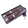 Elastic Pants Braces Adjustable 3.5Cm Wide Y Back Style Strong Metal Clips Suspenders for Men