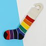 F11500A Manufacturers Cotton Breathable Stripe Socks Rainbow Middle Tube Socks for Kids