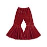 Fall Kids Flare Toddler Girl Bell Bottoms Velvet Pant for Infant Girls Solid Stretch Girls Flare Pants