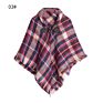 Fall Mommy and Me Kids Buffalo Plaid Blanket Cashmere Scarf for Girls Children