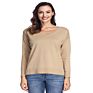 Fashionable Khaki Black Blue Cotton Soft Solid Women Pullover Sweater