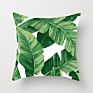 Fashionable Tropical Plant Polyester Hugging Pillow Case Office Fabric Sofa Cushion Cover Home Peach Skin Pillow Case