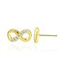 Fine Jewelry Designer S925 Real Silver Eight Earring Bracelet Women's Wedding Infinity Necklace Fine Jewelry Sets