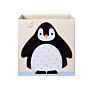 Foldable Grey Cute Children Baby Toy Storage Cube Chest Box Large Decorative Storage Bin with Logo