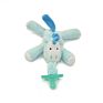 Funny Stuffed Plush Animal Baby Pacifier Holder Toy with Clip Detachable Elephant Monkey Pacifier Toy