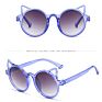 Girls Children Sunglasses Uv400 round Cat Shape Kids Funny Sunglasses