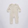 Good Cotton Infants Solid Color and Striped Jumpsuits Toddlers Buttons Bodysuits Baby Boy's and Girls' Long Sleeve Rompers